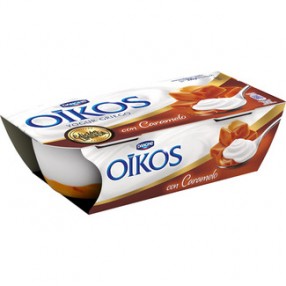 DANONE OIKOS yogur griego con caramelo pack 2